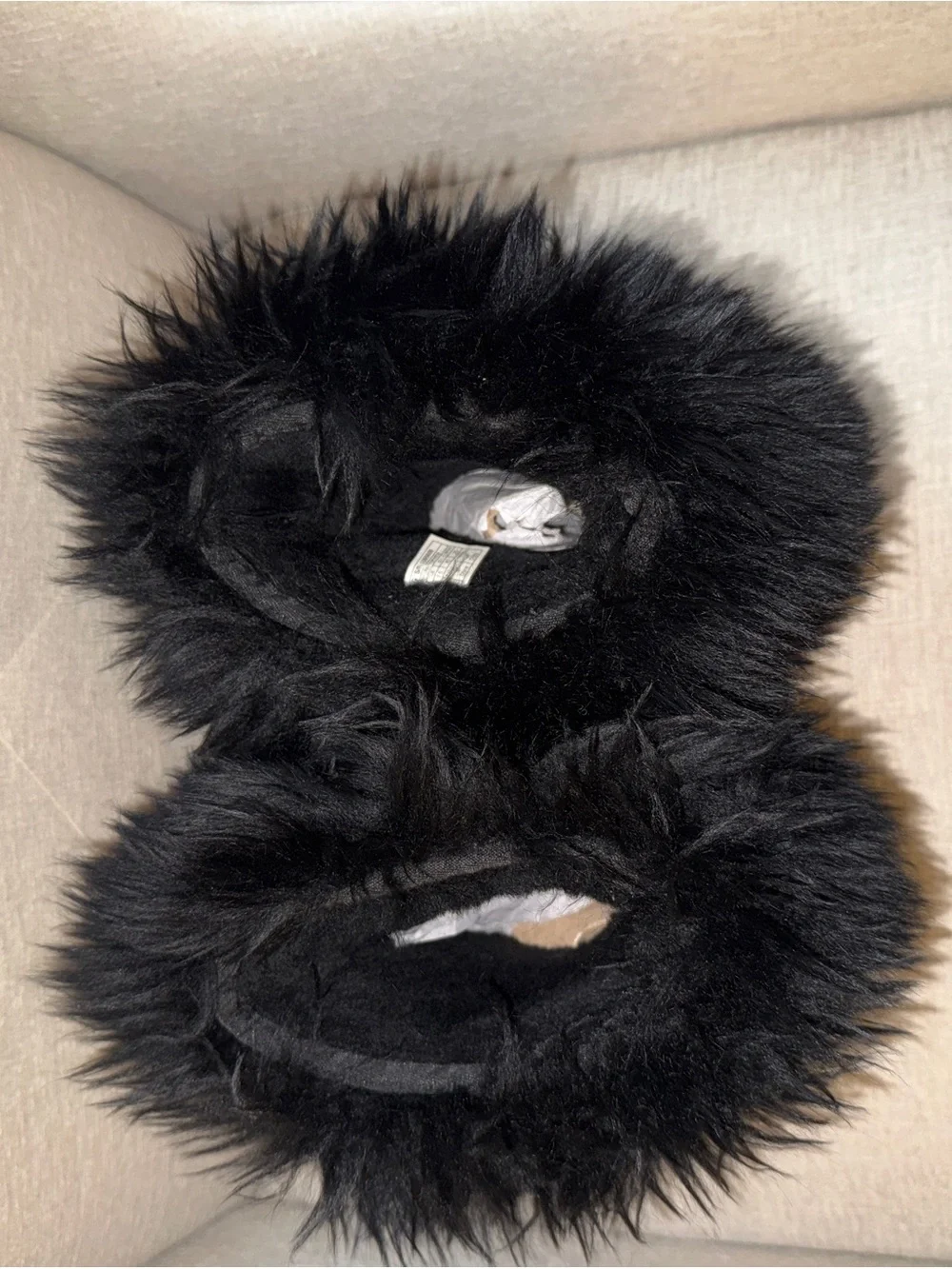 UGG Black Faux Fur Winter Boots